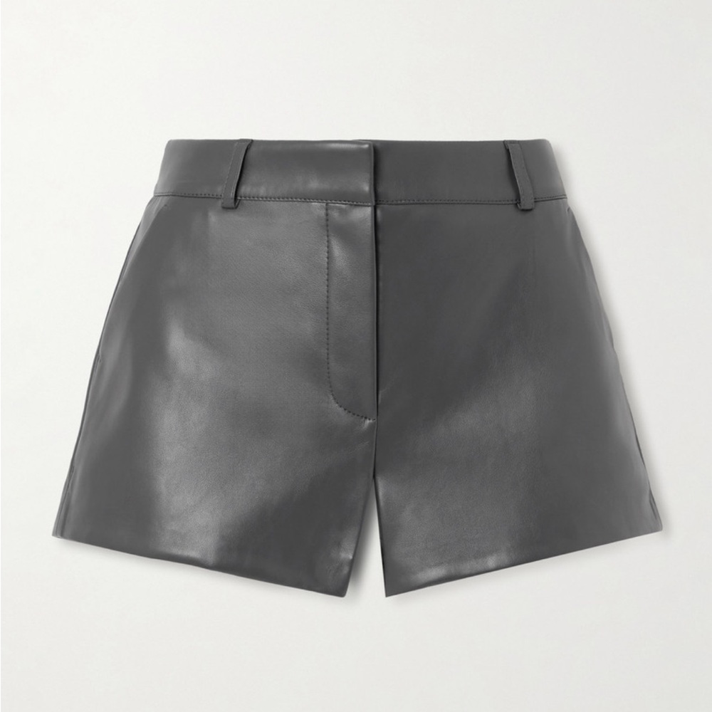 New The Frankie Shop Kate Faux Leather Shorts Small